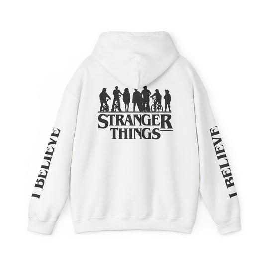 Stranger Things Hoodie — 'I Believe' Retro Logo Pullover